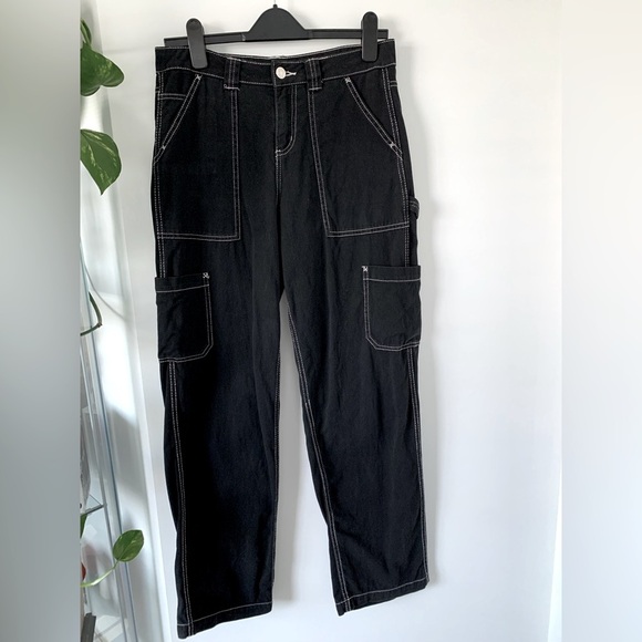 Garage Black/White stitch Carpenter Pants SZ:3 - Picture 1 of 2